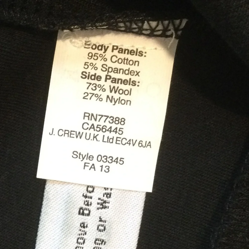 NWT J. Crew black and gray dress. Size 10
